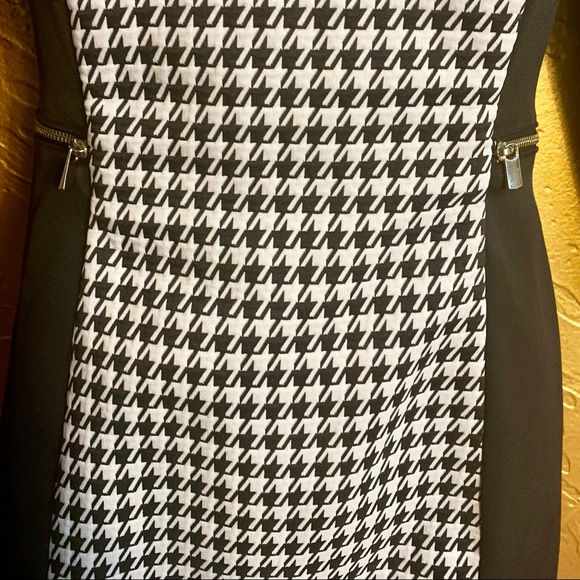 Houndstooth Black/White Dress - Picture 3 of 6